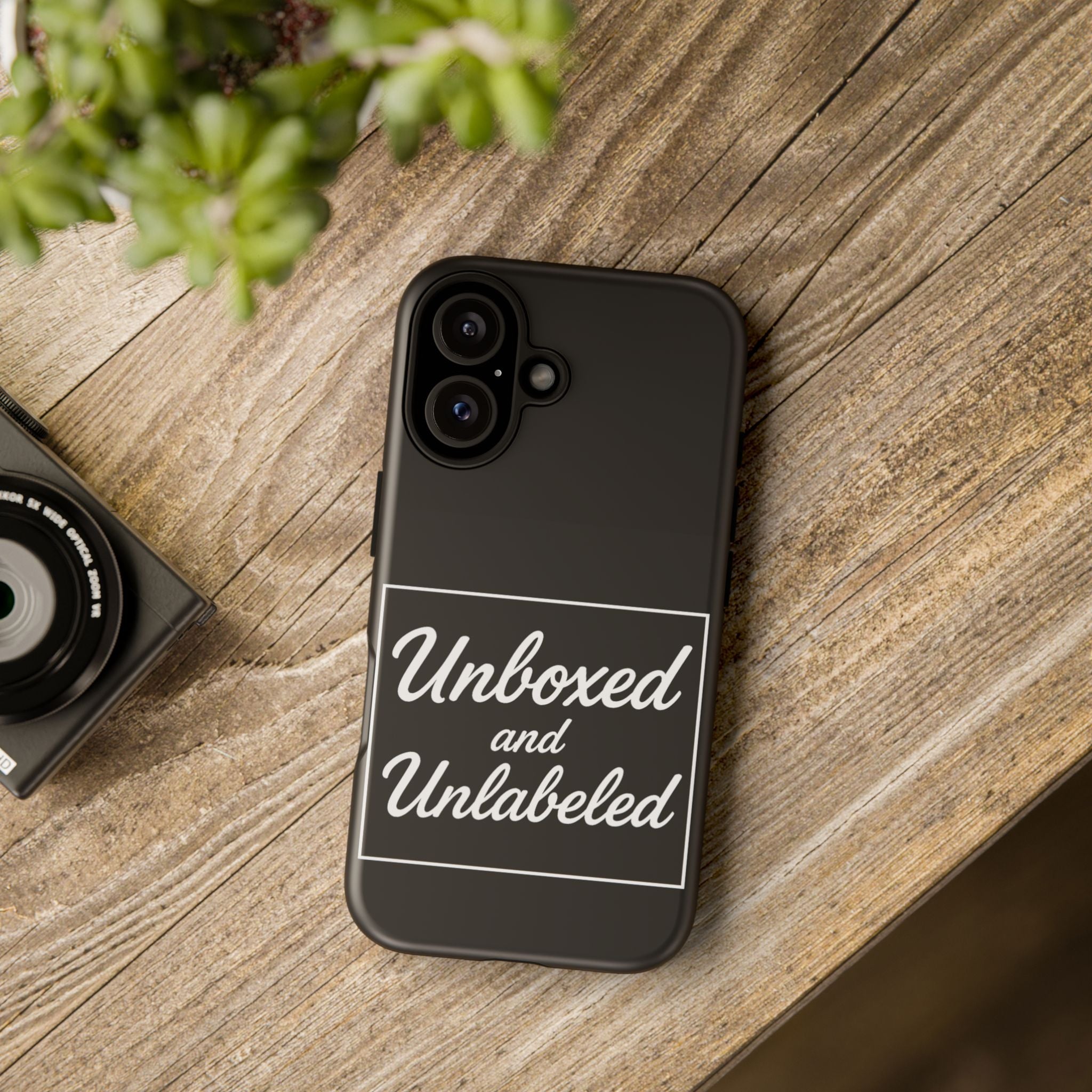 Unboxed and Unlabeled Phone Case | Tough Phone Cover, Customizable Case, Smartphone Protection, Unique Gift, Trendy Accessory