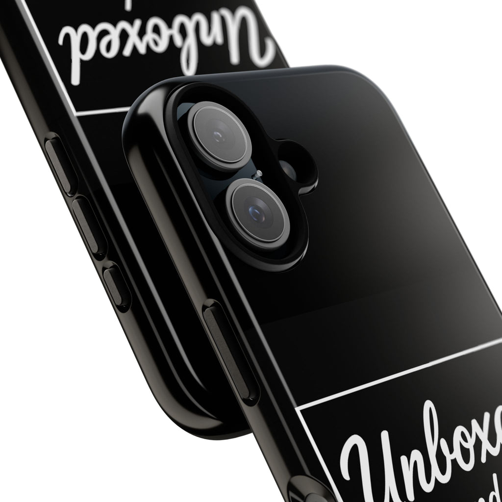 Unboxed and Unlabeled Phone Case | Tough Phone Cover, Customizable Case, Smartphone Protection, Unique Gift, Trendy Accessory