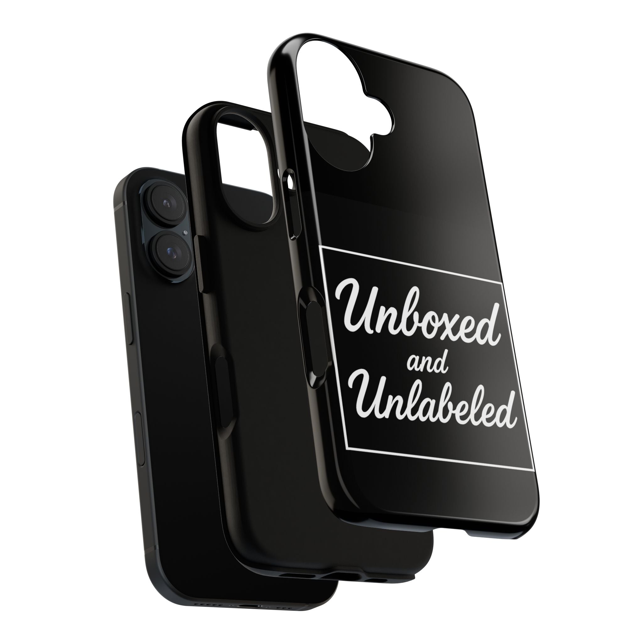 Unboxed and Unlabeled Phone Case | Tough Phone Cover, Customizable Case, Smartphone Protection, Unique Gift, Trendy Accessory