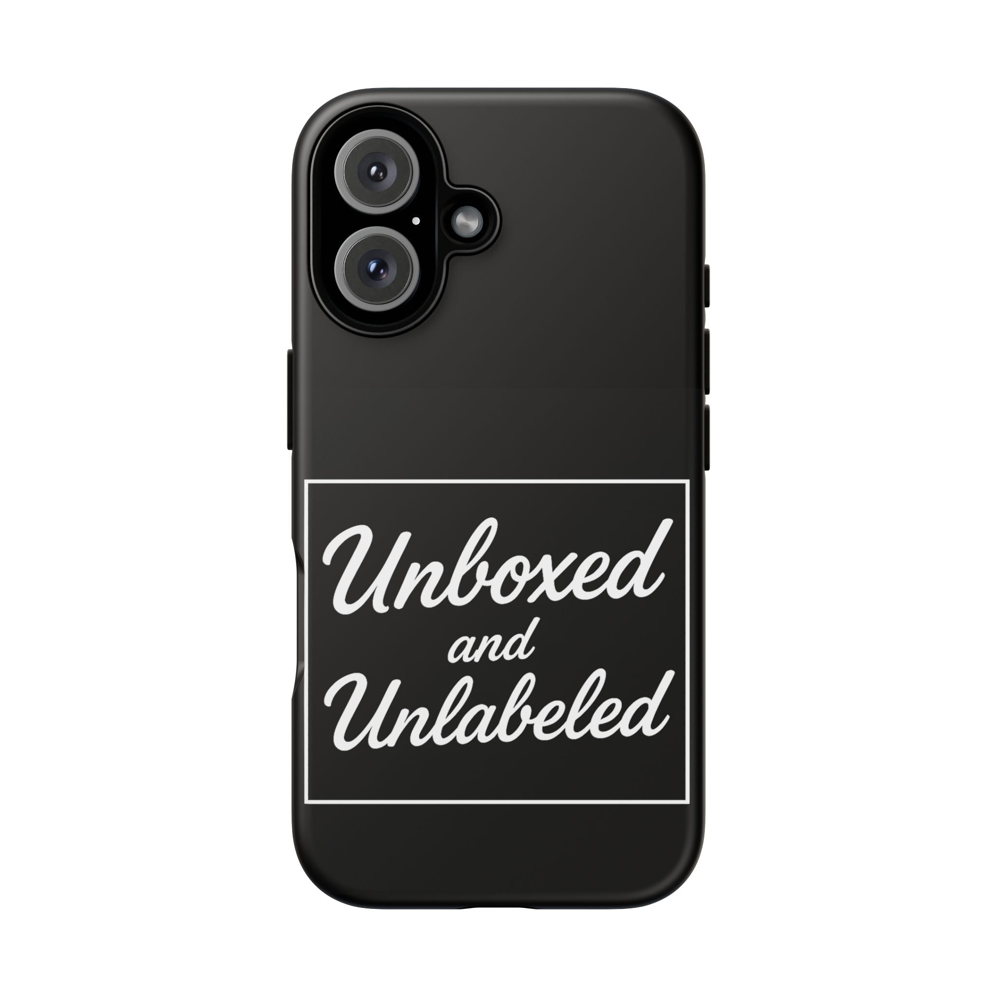 Unboxed and Unlabeled Phone Case | Tough Phone Cover, Customizable Case, Smartphone Protection, Unique Gift, Trendy Accessory