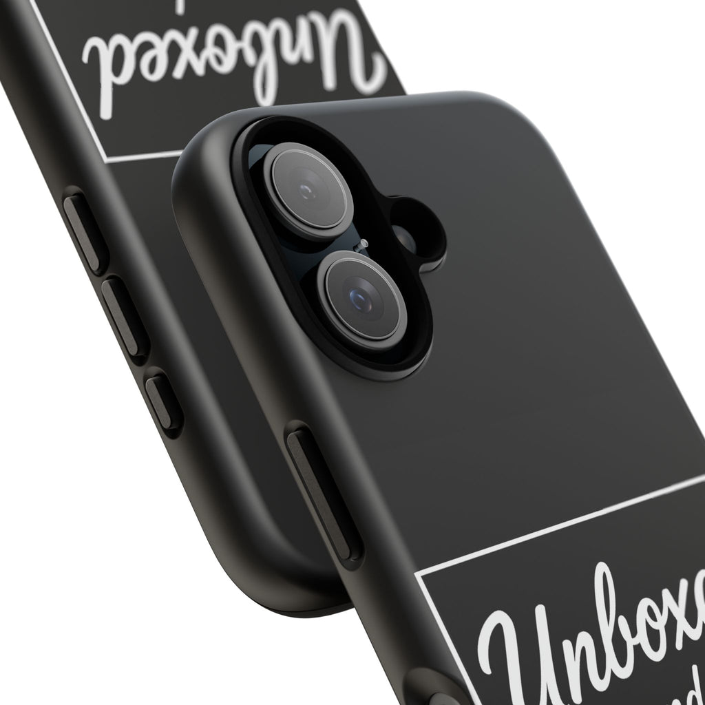 Unboxed and Unlabeled Phone Case | Tough Phone Cover, Customizable Case, Smartphone Protection, Unique Gift, Trendy Accessory
